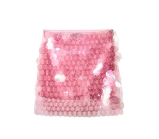 Women Sequin Mini Skirt | Low Rise Bodycon Skirt