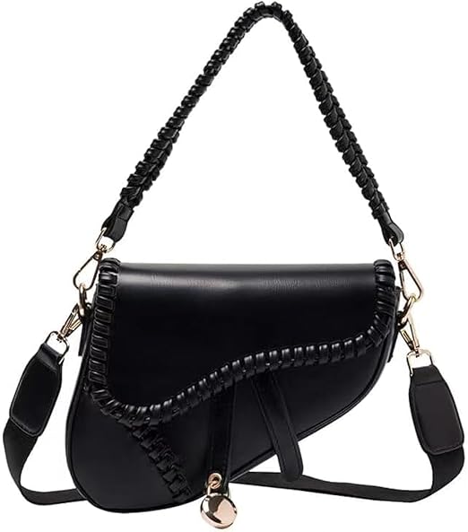 Women Leather Saddle Shoulder Bag | Crossbody Bag