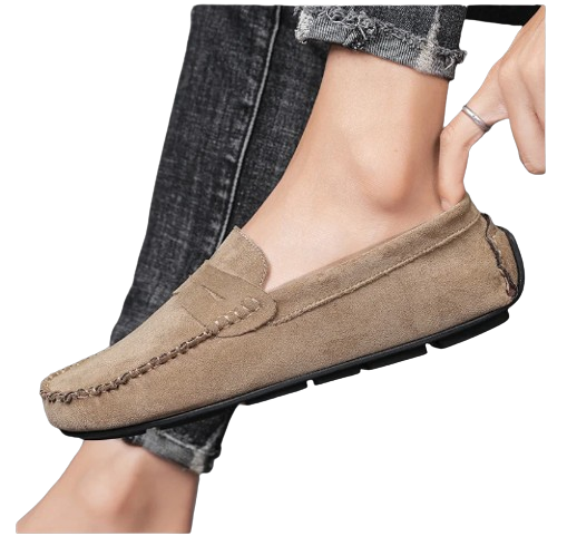 Men's Leather Suede Slip-ons | Casual Loafers | Moccasins
