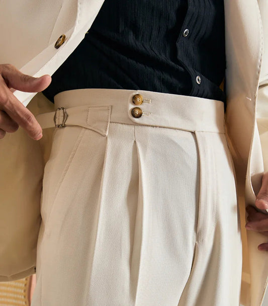 Men Business Suit Pants | Dress Pants | Parisian | Button-Down Style Trouser