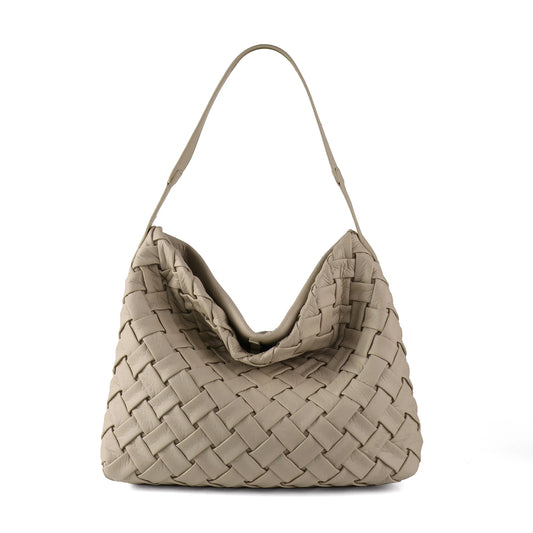 Women Woven Tote Bag | Textured Pleated Soft Leather Bag