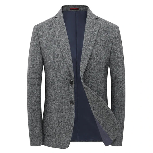 Men Classic Wool Slim Fit Blazer | Winter Smart Casual Business Jacket