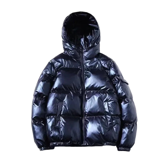 Unisex Metallic Warm Winter Jacket | Thick Waterproof Puffer Jacket | Windproof Jacket