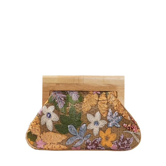 Women Flower Sequins Clutch Bag | Evening Bag | Party Bag