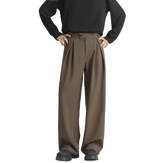 Men Naples Suit Pants | Casual Retro Trousers | Light