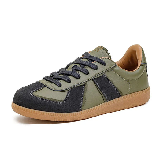 Men Training Shoes | Low Top Board Shoes | Olive Green Casual Shoes | Retro Sports Shoes