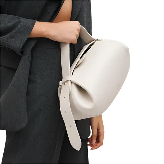 Women Minimalist Leather Satchel Bag