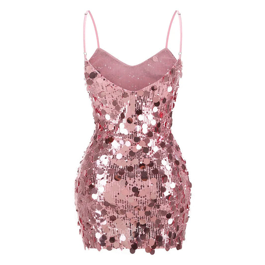 Women Sequin Camisole Dress