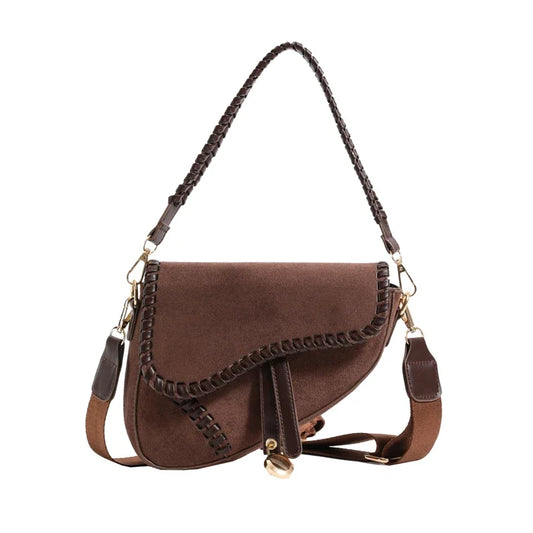 Women Leather Saddle Bag | Crossbody Designer Bag