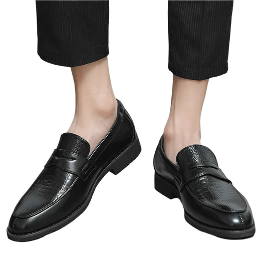 Men Loafers Slip On Classic British Style | Casual Dress Shoes | Leather Shoes | Boat Shoes