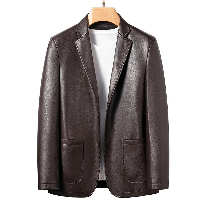 Sheep Leather Casual Suit Men's Jacket | Black Brown Leather Winter Ja Paris Republica Sheep Leather Casual Suit Men's Jacket | Black Brown Leather Winter Ja Paris Republica