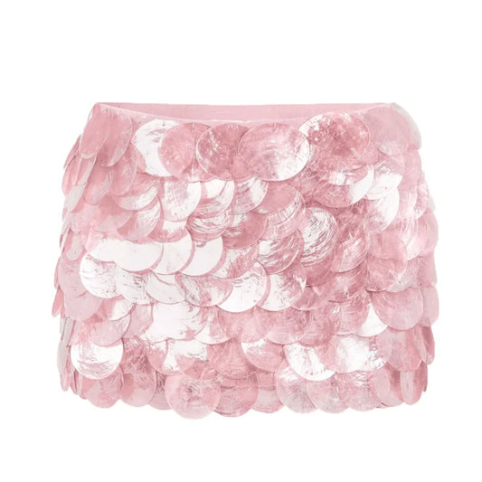 Women Sequin Mini Skirt | Low Rise Bodycon Skirt