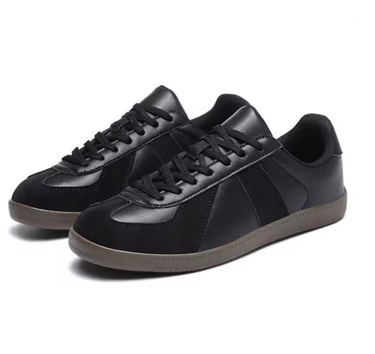 Unisex Black Sneakers | Retro Shoes | Travel Shoes | Leisure Shoes | Canvas