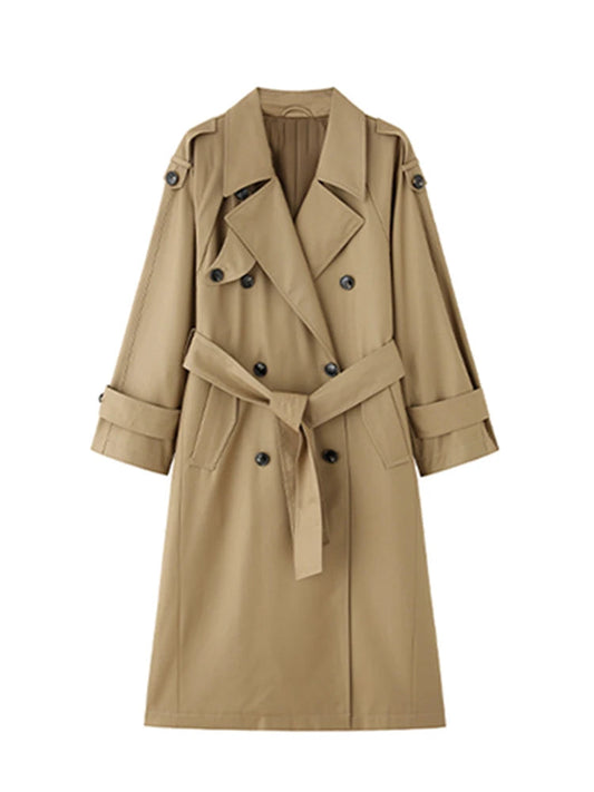 Women Oversized Trench Coat | Loose Casual Overcoat | Spring | Autumn