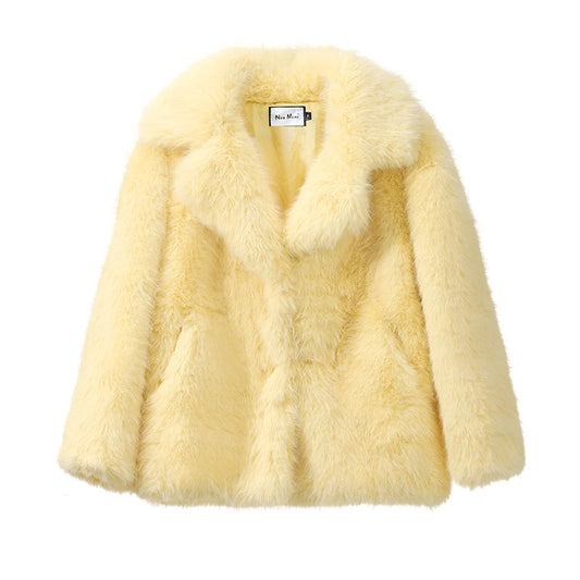 Women Winter Luxury Long Fur Coat | Thick Warm Fur Overcoat