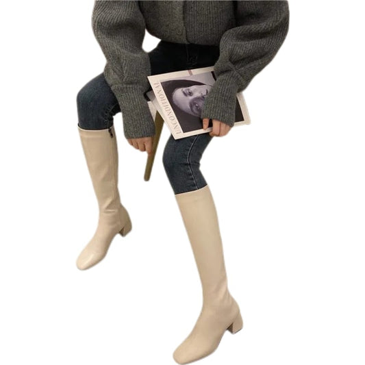 Women Leather Long Boots | Knee High