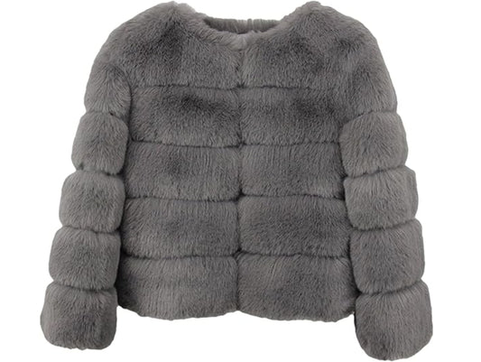 Women Retro Thick Fur Coat | Warm Winter Outerwear