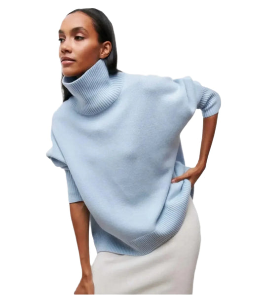 Women Oversized Thick Turtleneck Sweater