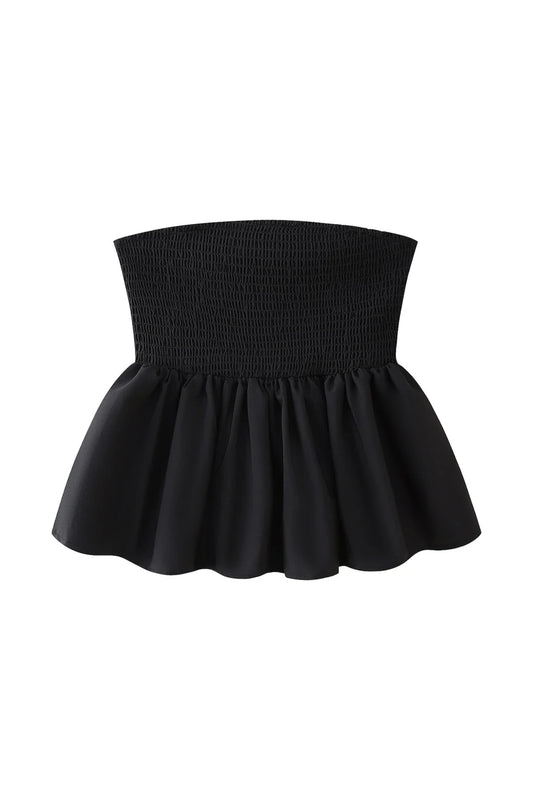 Women Summer Printed Floral Crop Top | Strapless Cami Top