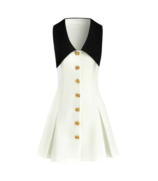 Women V-Neck Mini Dress | Sleeveless | Summer | Elegant | Party Dress