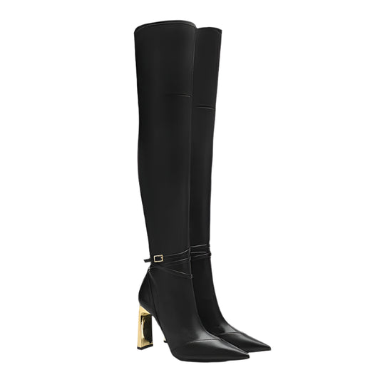 Women Soft Leather Thigh High Boots | High Heels | Over The Knee Boots | Party Shoes