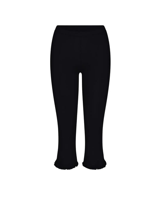 Women Vintage Capri Pants | Y2K | High Waist Trousers | Ruffled Hem