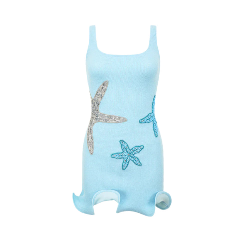 Women Star Fish Beach Holiday Dress | Sleeveless Women Star Fish Beach Holiday Dress | Sleeveless