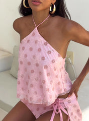 Women Sparkly Sequin Set | Mini Skirt | Sleeveless Top | Bodycon | Y2K | Halter Neck
