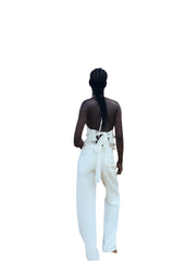 Women Halter Neck Top | Sleeveless | Backless Bow Top | Off Shoulder