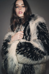 Women Fur Jacket | Short Coat | Elegant Fluffy Loose Jacket | Warm Long Sleeve Jackett | Fur Coat