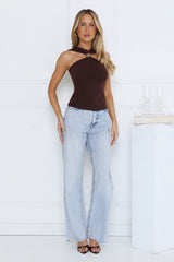 Women Knit Halter Neck Tank Top | Ring Top