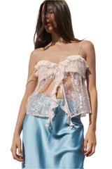 Women Sequinned Top | Backless Top | Cami Top | Camisole Top