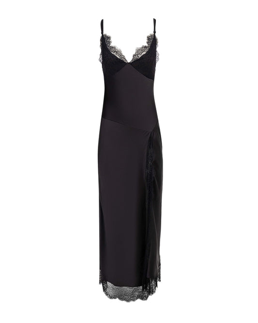Women Lace Printed Long Dress | V-Neck | Backless | Party Dress | Bodycon Dress