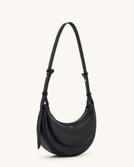 Women Leather Half Moon Crossbody Bag | Commuter Bag | Underarm Bag