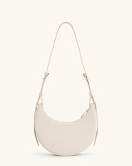 Women Leather Half Moon Crossbody Bag | Commuter Bag | Underarm Bag