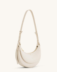Women Leather Half Moon Crossbody Bag | Commuter Bag | Underarm Bag
