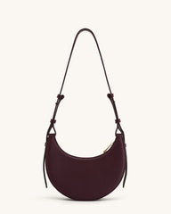 Women Leather Half Moon Crossbody Bag | Commuter Bag | Underarm Bag