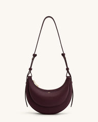 Women Leather Half Moon Crossbody Bag | Commuter Bag | Underarm Bag