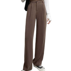 Women Regular High-Waisted Wide Leg Loose Pants | Double Pleated