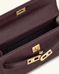 Women Leather Top Handle Bag | Crocodile Pattern Handbag | Crossbody Bag