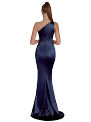 Women Evening Maxi Dress | Wedding Party Dress | One Shoulder Cocktail Dress