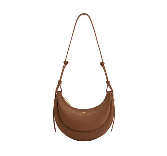 Women Leather Half Moon Crossbody Bag | Commuter Bag | Underarm Bag