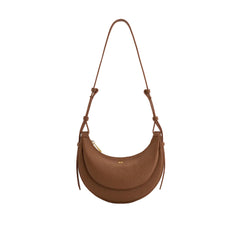 Women Leather Half Moon Crossbody Bag | Commuter Bag | Underarm Bag