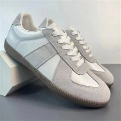 Men Leather German Army Trainers | Casual Walking Shoes | Jogging Sneakers | Tennis Trainers