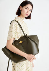 Women Large-Capacity Hand Bag | Metal Lock | Tote Bag | Shoulder Bag