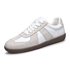Men Leather German Army Trainers | Casual Walking Shoes | Jogging Sneakers | Tennis Trainers