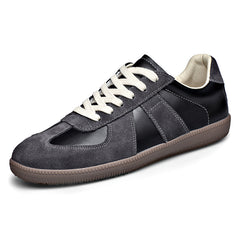 Men Leather German Army Trainers | Casual Walking Shoes | Jogging Sneakers | Tennis Trainers