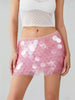 Women Sequin Mini Skirt | Low Rise Bodycon Skirt