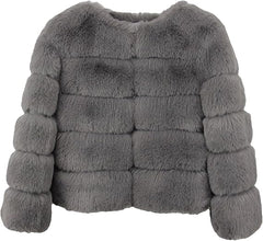 Women Retro Thick Fur Coat | Warm Winter Outerwear