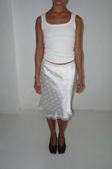 Women Polka Dot Lace Skirt | High Waist | Mini Skirt